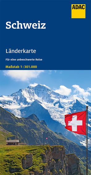ADAC Länderkarte Schweiz 1:301.000