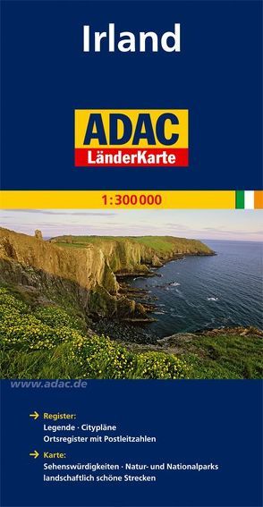 ADAC LänderKarte Irland 1:300 000