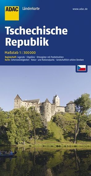 ADAC LänderKarte Tschechische Republik 1:300 000