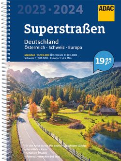 ADAC Superstraßen 2023/2024 Deutschland 1:200.000, Österreich, Schweiz 1:300.000