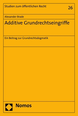 Additive Grundrechtseingriffe von Brade,  Alexander