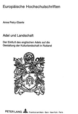 Adel und Landschaft von Petry-Eberle,  Anne