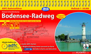 ADFC-Radreiseführer Bodensee-Radweg 1:50.000 praktische Spiralbindung, reiß- und wetterfest, GPS-Tracks Download von Schmellenkamp,  Roland