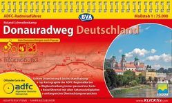 ADFC-Radreiseführer Donauradweg Deutschland 1:75.000 praktische Spiralbindung, reiß- und wetterfest, GPS-Tracks Download von Schmellenkamp,  Roland