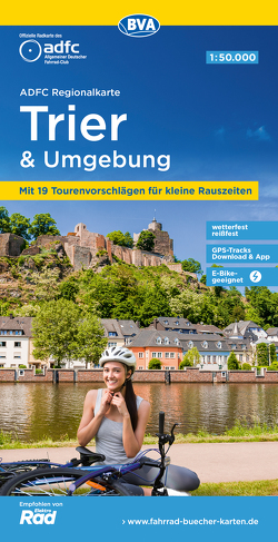 ADFC-Regionalkarte Trier und Umgebung mit Tagestouren-Vorschlägen, 1:50.000, reiß- und wetterfest, GPS-Tracks Download
