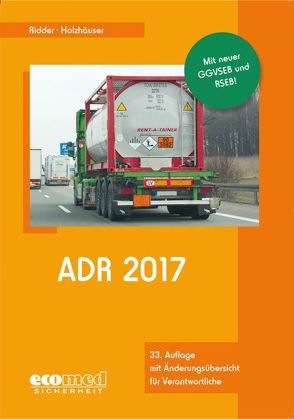 ADR 2017 von Holzhäuser,  Jörg, Ridder,  Klaus