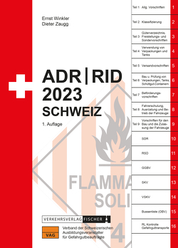ADR/RID 2023 Schweiz von Winkler,  Ernst, Zaugg,  Dieter