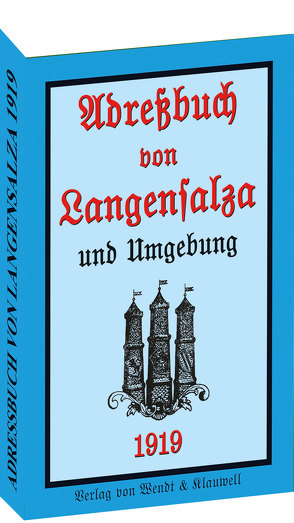 Adreßbuch / Einwohnerbuch der Stadt Langensalza 1919 von Rockstuhl,  Harald
