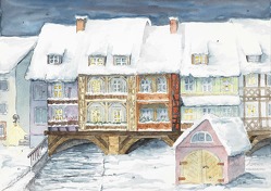 Adventskalender Krämerbrücke von Landmann,  Angelika