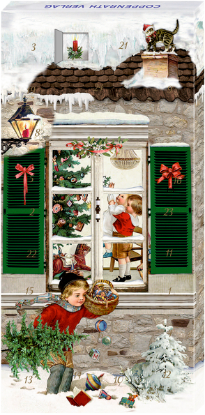 Adventskalender-Schokolade – Weihnachtsfenster von Behr,  Barbara