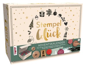 Adventskalender Stempel-Glück. Mit mehr als 24 Stempeln, Anleitungsbuch und weiterem Zubehör von Bargen,  Anne Marie