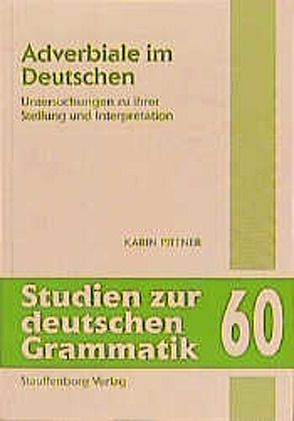 Adverbiale im Deutschen von Pittner,  Karin