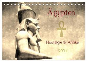 Ägypten Nostalgie & Antike 2024 AT Version (Tischkalender 2024 DIN A5 quer), CALVENDO Monatskalender von Hebgen,  Peter