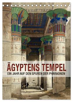 Ägyptens Tempel (Tischkalender 2024 DIN A5 hoch), CALVENDO Monatskalender von bilwissedition.com Layout: Babette Reek,  Bilder: