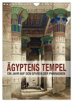 Ägyptens Tempel (Wandkalender 2024 DIN A4 hoch), CALVENDO Monatskalender von bilwissedition.com Layout: Babette Reek,  Bilder: