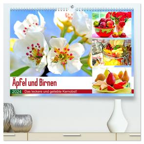 Äpfel und Birnen. Das leckere und geliebte Kernobst! (hochwertiger Premium Wandkalender 2024 DIN A2 quer), Kunstdruck in Hochglanz von Hurley,  Rose