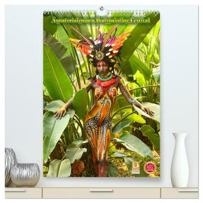 Äquatorialguinea Bodypainting Festival (hochwertiger Premium Wandkalender 2024 DIN A2 hoch), Kunstdruck in Hochglanz von Moisseev,  Dmitri