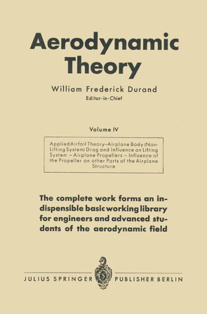 Aerodynamic Theory von Durand,  William Frederick