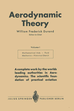Aerodynamic Theory von Durand,  William Frederick