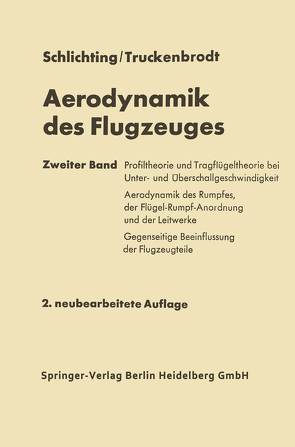 Aerodynamik des Flugzeuges von Schlichting,  Hermann, Truckenbrodt,  Erich