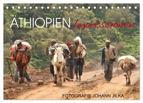 Äthiopien Impressionen (Tischkalender 2024 DIN A5 quer), CALVENDO Monatskalender von Jilka,  Johann