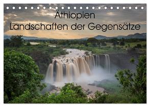 Äthiopien Landschaften der Gegensätze (Tischkalender 2024 DIN A5 quer), CALVENDO Monatskalender von Hartung,  Salke