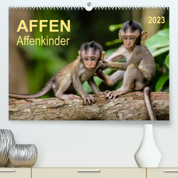 Affen – Affenkinder (Premium, hochwertiger DIN A2 Wandkalender 2023, Kunstdruck in Hochglanz) von Roder,  Peter