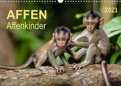 Affen – Affenkinder (Wandkalender 2023 DIN A3 quer) von Roder,  Peter