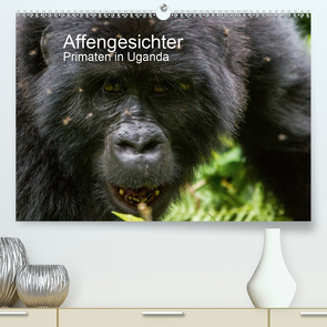 Affengesichter – Primaten in Uganda (Premium, hochwertiger DIN A2 Wandkalender 2021, Kunstdruck in Hochglanz) von Helmut Gulbins,  Dr.