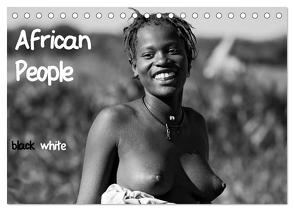 African People black white (Tischkalender 2024 DIN A5 quer), CALVENDO Monatskalender von Voß / www.vossiem.de,  Michael
