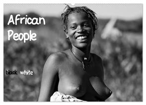 African People black white (Wandkalender 2024 DIN A2 quer), CALVENDO Monatskalender von Voß / www.vossiem.de,  Michael