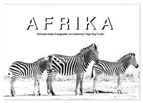 AFRIKA – Schwarz-weiss Fotografien im modernen „High Key“ Look (Wandkalender 2024 DIN A2 quer), CALVENDO Monatskalender von Styppa,  Robert