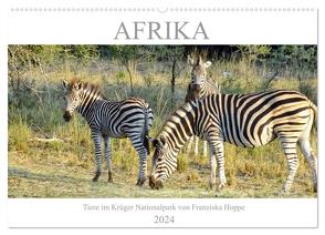 Afrika – Tiere im Krüger Nationalpark (Wandkalender 2024 DIN A2 quer), CALVENDO Monatskalender von Hoppe,  Franziska