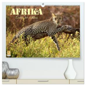 Afrika – Zauber der Wildnis (hochwertiger Premium Wandkalender 2024 DIN A2 quer), Kunstdruck in Hochglanz von Stamm,  Dirk