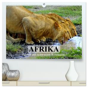Afrika. Zauber des schwarzen Kontinents (hochwertiger Premium Wandkalender 2024 DIN A2 quer), Kunstdruck in Hochglanz von Stanzer,  Elisabeth