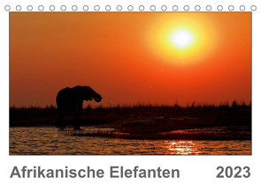 Afrikanische Elefanten (Tischkalender 2023 DIN A5 quer) von Wolf,  Gerald