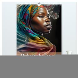 Afrikanische Frauen – Portraits im Stil der afrikanischen Kultur (hochwertiger Premium Wandkalender 2024 DIN A2 hoch), Kunstdruck in Hochglanz von Brunner-Klaus,  Liselotte