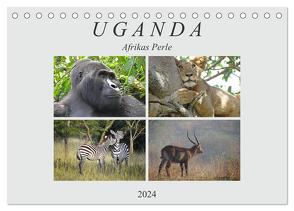 Afrikas Perle Uganda (Tischkalender 2024 DIN A5 quer), CALVENDO Monatskalender von Flori0,  Flori0