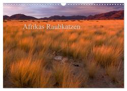 Afrikas Raubkatzen (Wandkalender 2024 DIN A3 quer), CALVENDO Monatskalender von Voss,  Michael