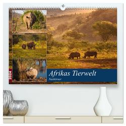 Afrikas Tierwelt: Nashörner (hochwertiger Premium Wandkalender 2024 DIN A2 quer), Kunstdruck in Hochglanz von Voß & Doris Jachalke,  Michael