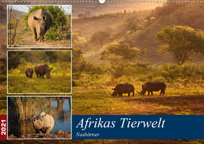 Afrikas Tierwelt: Nashörner (Wandkalender 2021 DIN A2 quer) von Voß & Doris Jachalke,  Michael