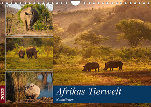 Afrikas Tierwelt: Nashörner (Wandkalender 2022 DIN A4 quer) von Voß & Doris Jachalke,  Michael