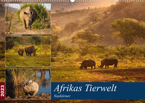 Afrikas Tierwelt: Nashörner (Wandkalender 2023 DIN A2 quer) von Voß & Doris Jachalke,  Michael