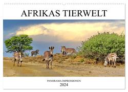 AFRIKAS TIERWELT Panorama Impressionen (Wandkalender 2024 DIN A2 quer), CALVENDO Monatskalender