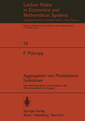 Aggregation von Produktionsfunktionen von Pokropp,  Fritz