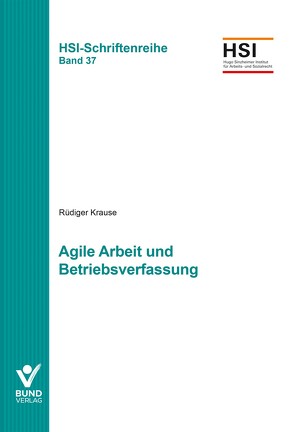 Agile Arbeit und Betriebsverfassung von Krause,  Rüdiger