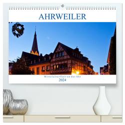 Ahrweiler – Mittelalterflair an der Ahr (hochwertiger Premium Wandkalender 2024 DIN A2 quer), Kunstdruck in Hochglanz von boeTtchEr,  U