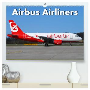 Airbus Airliners (hochwertiger Premium Wandkalender 2024 DIN A2 quer), Kunstdruck in Hochglanz von Wubben,  Arie