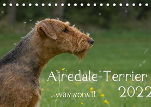Airedale-Terrier, was sonst! (Tischkalender 2022 DIN A5 quer) von Janz,  Michael
