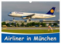 Airliner in München / 2024 (Wandkalender 2024 DIN A3 quer), CALVENDO Monatskalender von Wenk,  Marcel